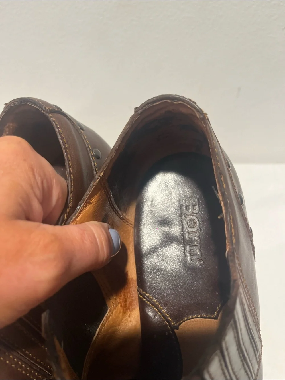 Born Brown Leather Ankle Boots